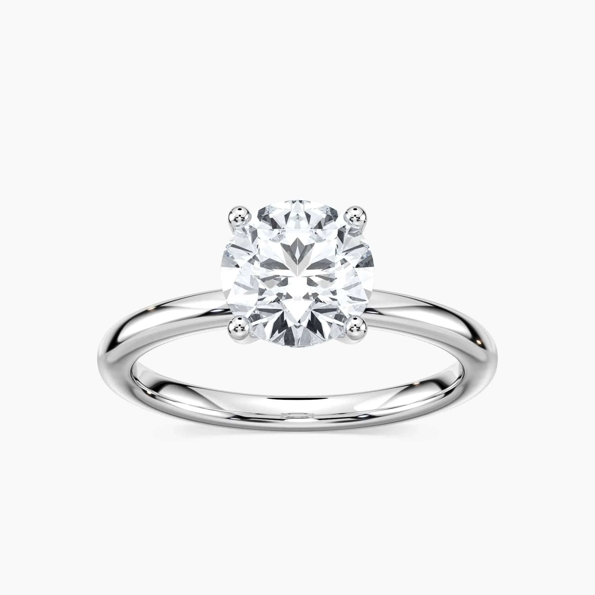 Rosey Lab Grown Diamond Flowering Solitaire Engagement Ring