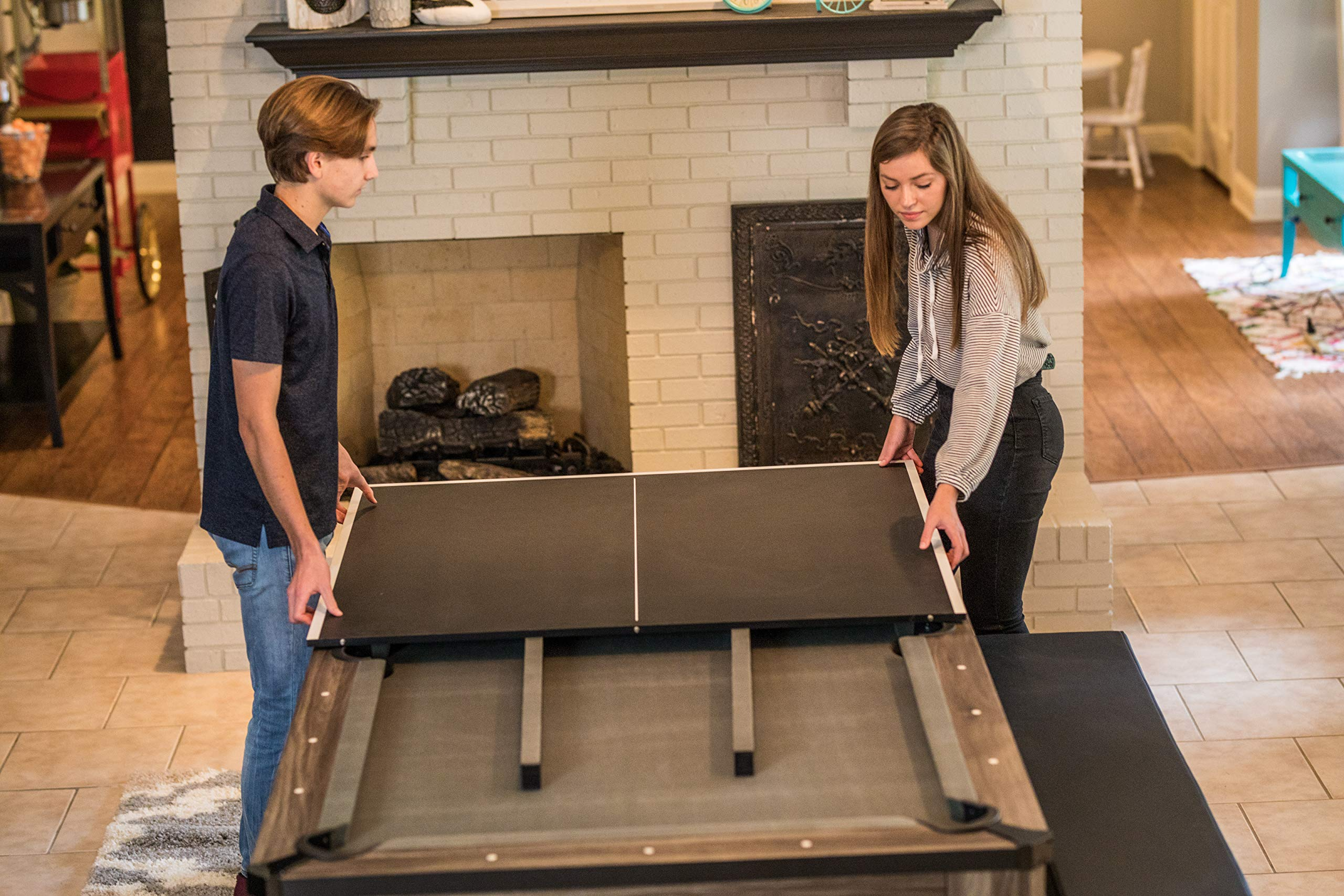 7' Hampton 3-in-1 Combination Table Includes Billiards