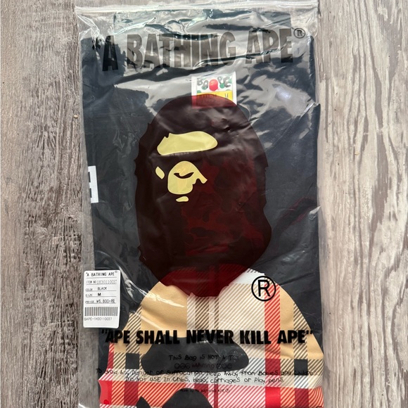 BAPE A Bathing Ape Check by Bathing Tee - ogsneaker
