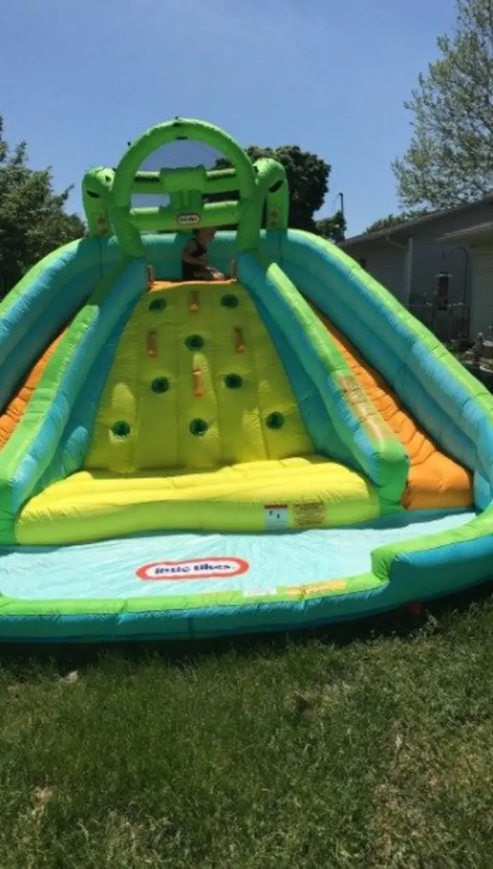Mountain River Race Inflatable Slide Bouncer Multicolor