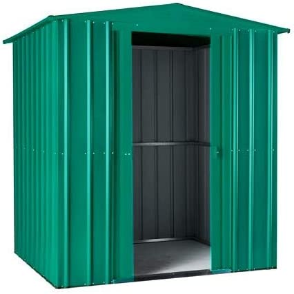 Anthracite Grey Metal Apex Roof Shed 6 x 5
