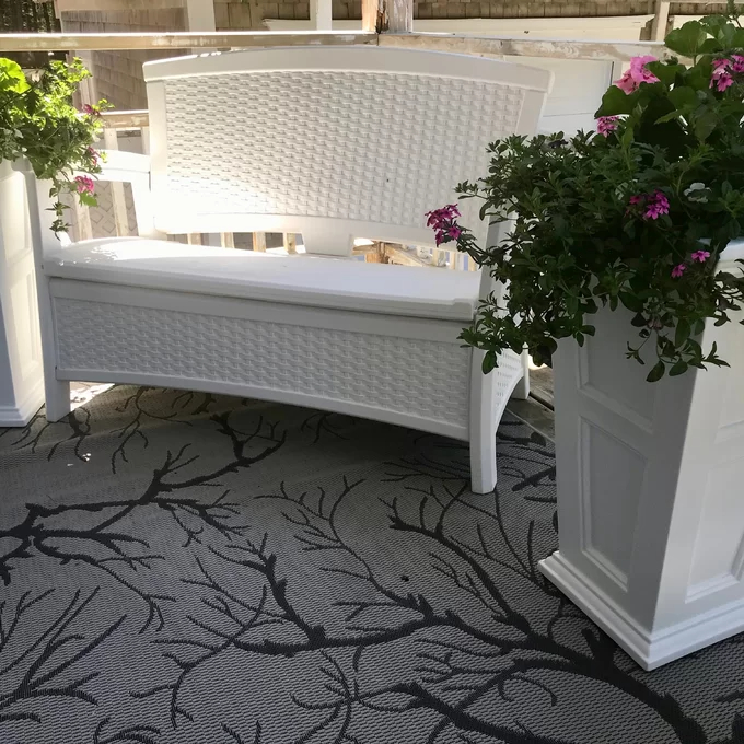 Outdoor Elements Storage Bench