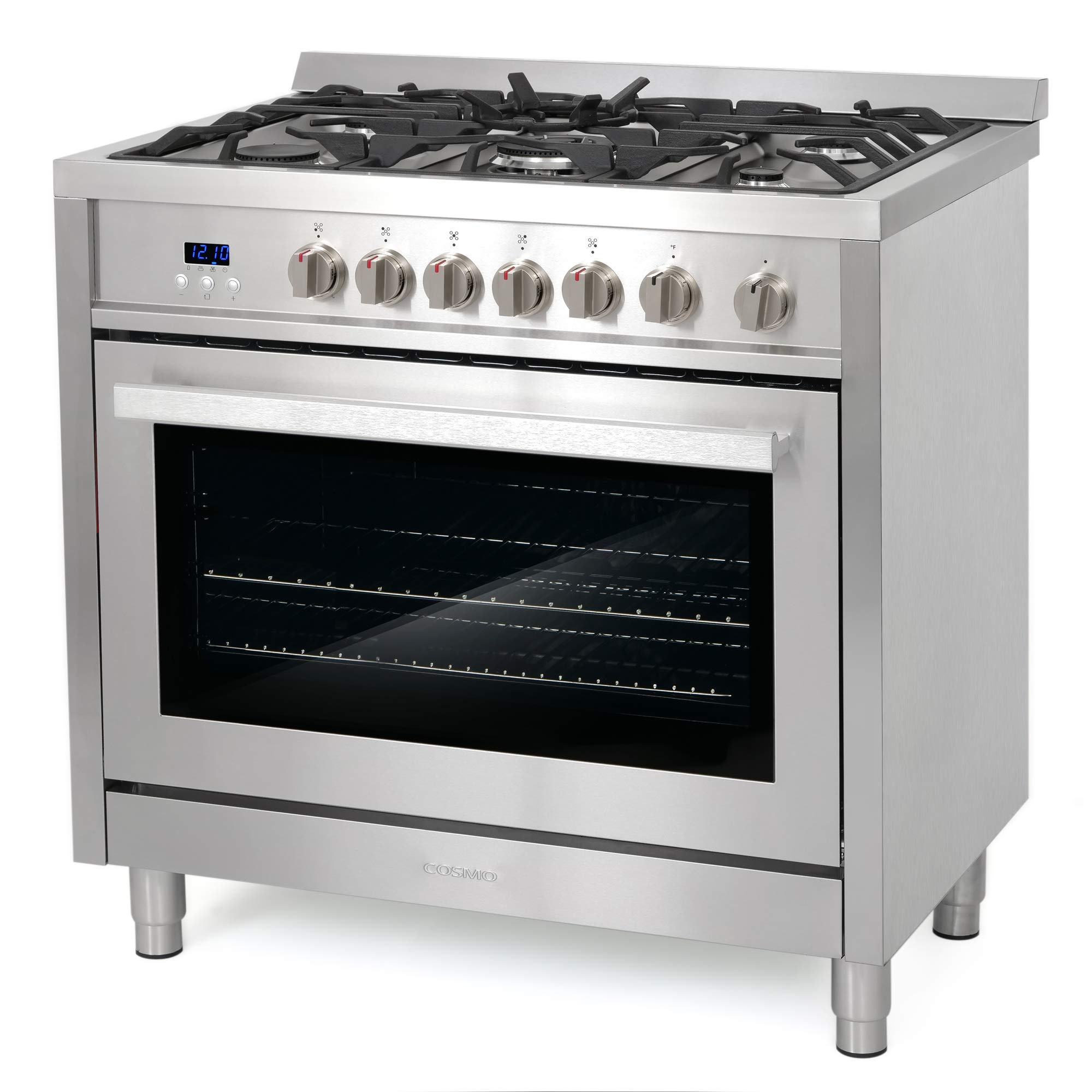 36 in. Gas Range with 5 Burner Cooktop