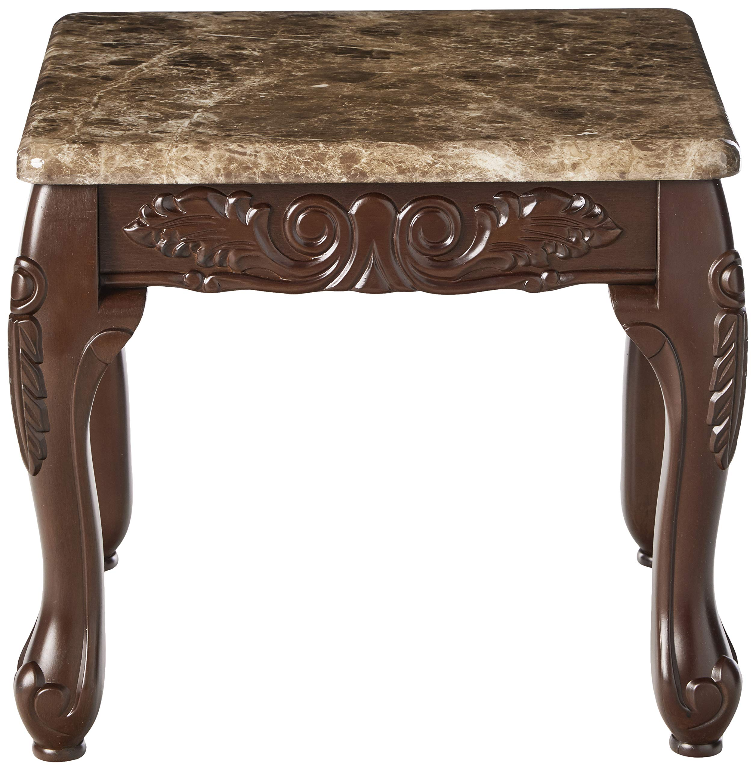3-Piece Traditional Faux Marble Top Accent Tables Set