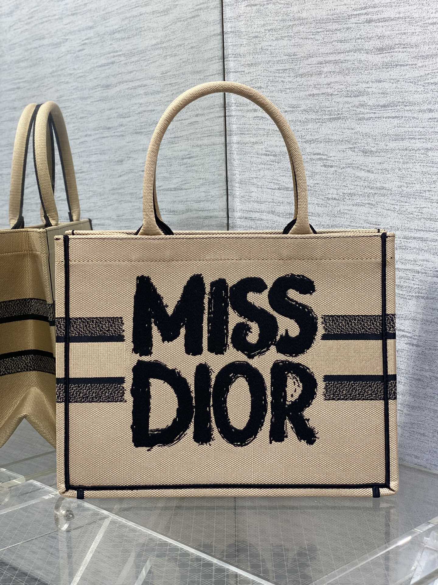 Dior Miss Dior Book Tote Blue
