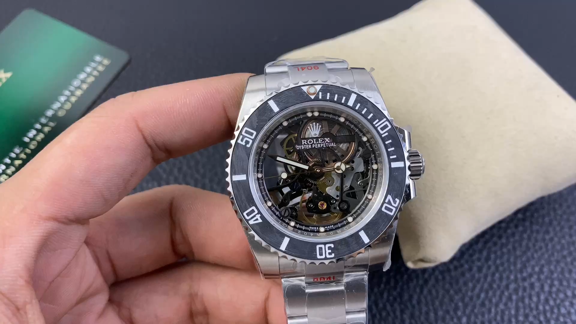 【Super Clone】Rolex Submariner 114060 Skeleton Artisans de Geneve Andrea Pirlo Project 40mm