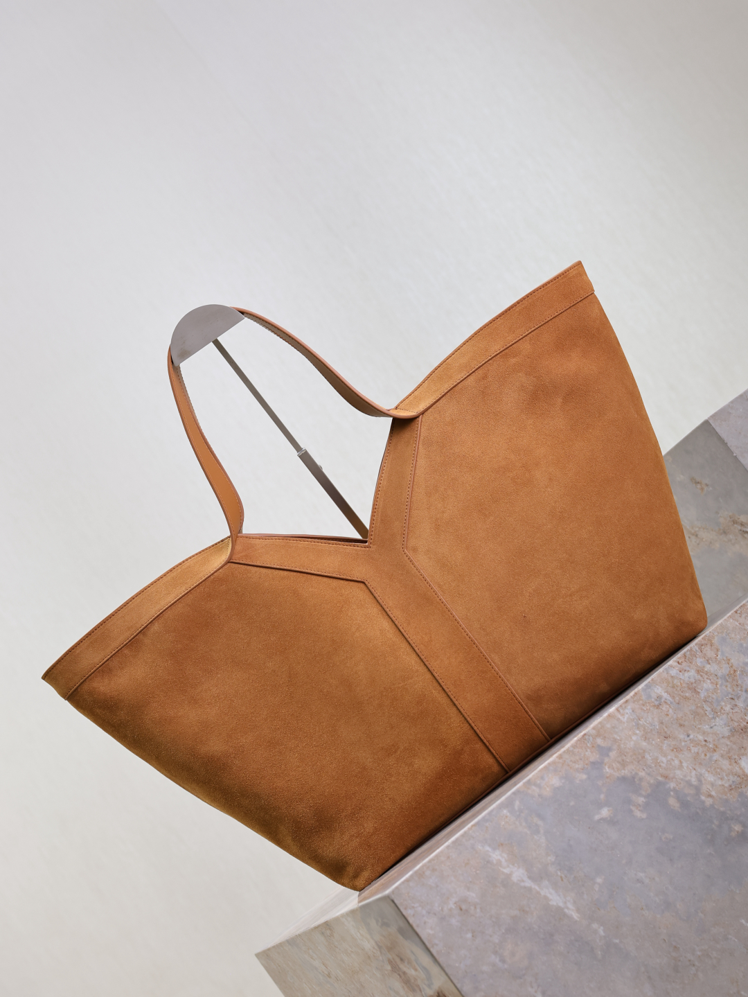 The top version of YSL suede tote bag
