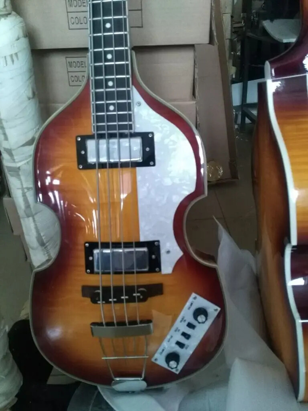Hofner Violin Bass Hofner BB2 Contemporary Electric Bass Flame Maple