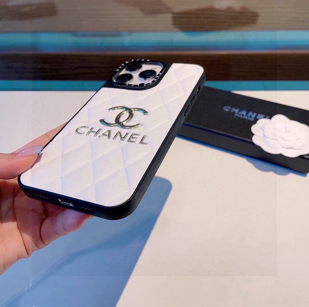 Chanel Classic Diamond Quilted Leather Phone Case