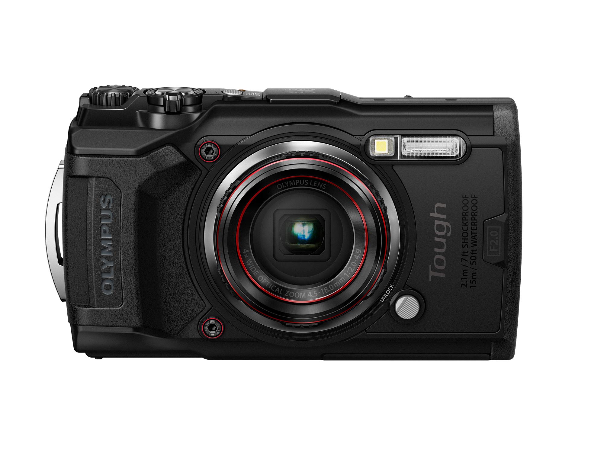 OLYMPUS Tough TG-6 Waterproof Camera, Red