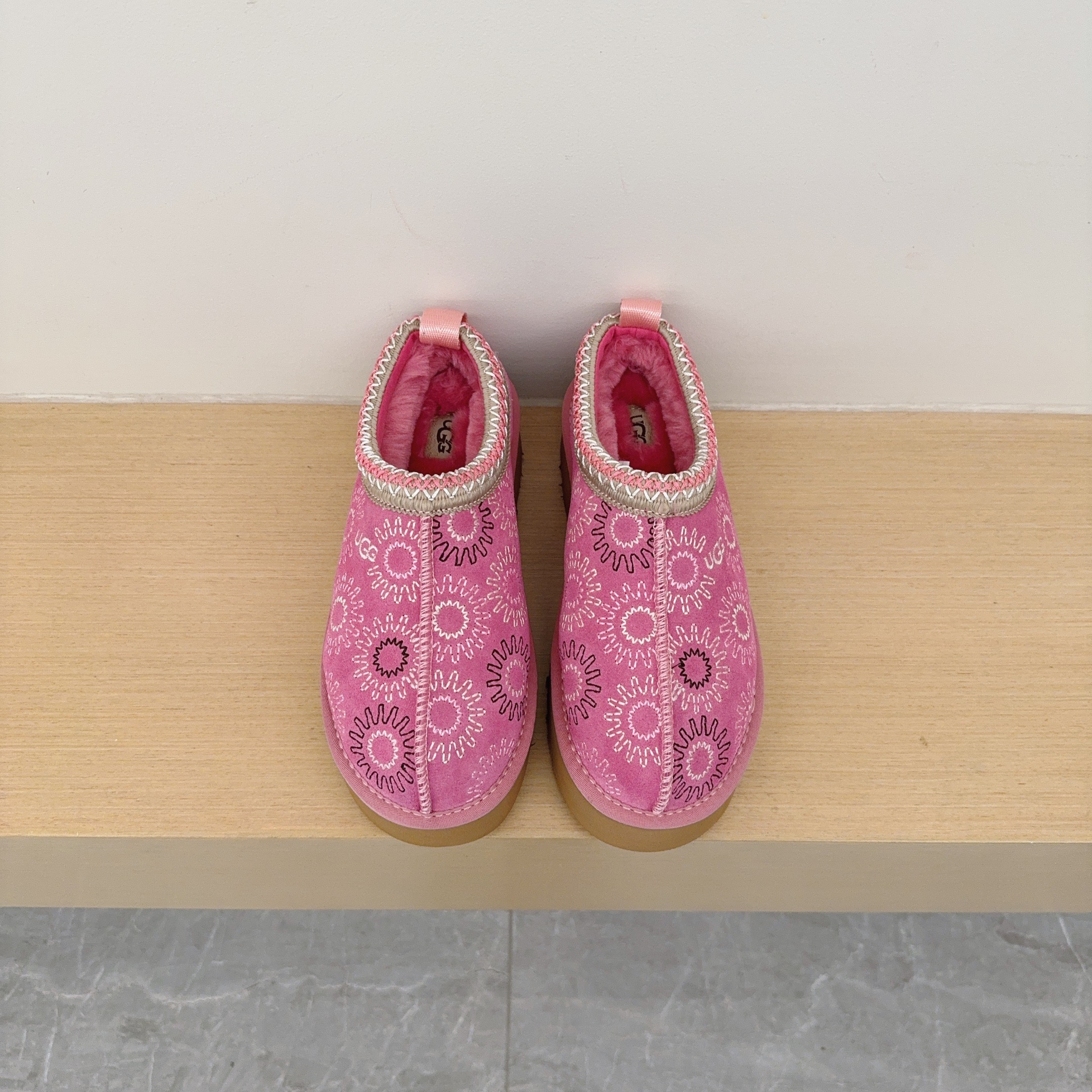 Embroidered Sun Platform