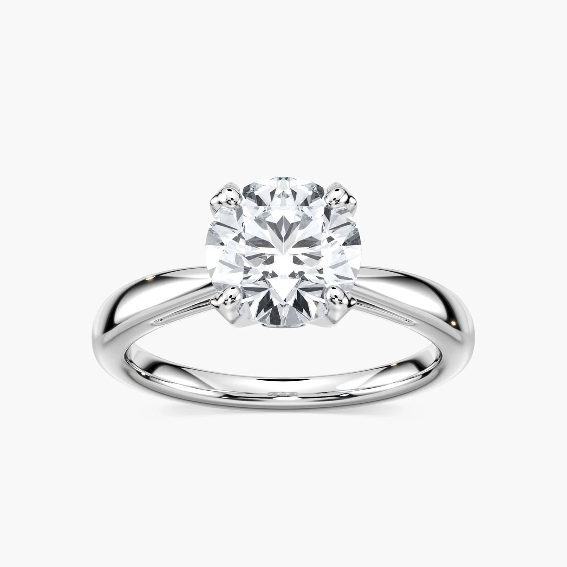 Gwenyth Lab Grown Diamond Four Prong Side Stone Engagement Ring