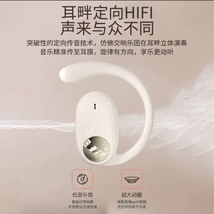 Bone Conduction Earphones Bluetooth Earphone - back view
