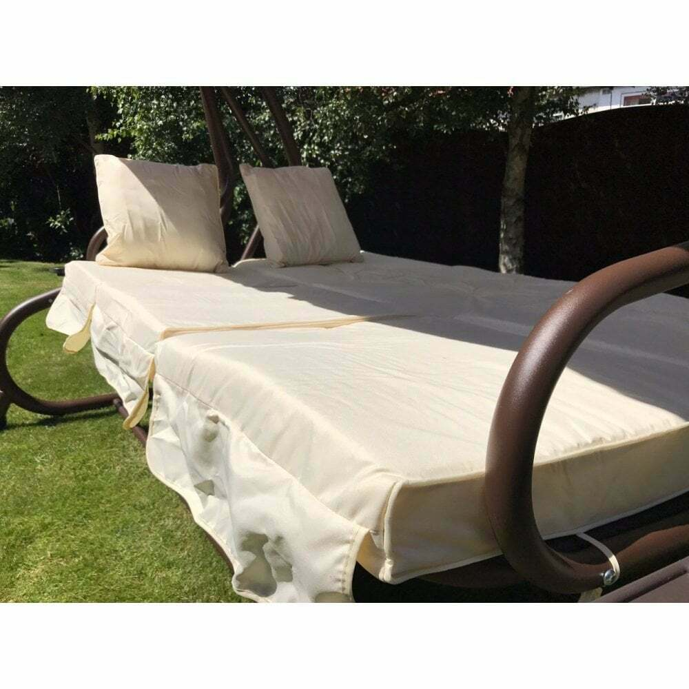 Somerset 3 Seat Swing Hammock Bed Heavy Duty Garden Bench Patio