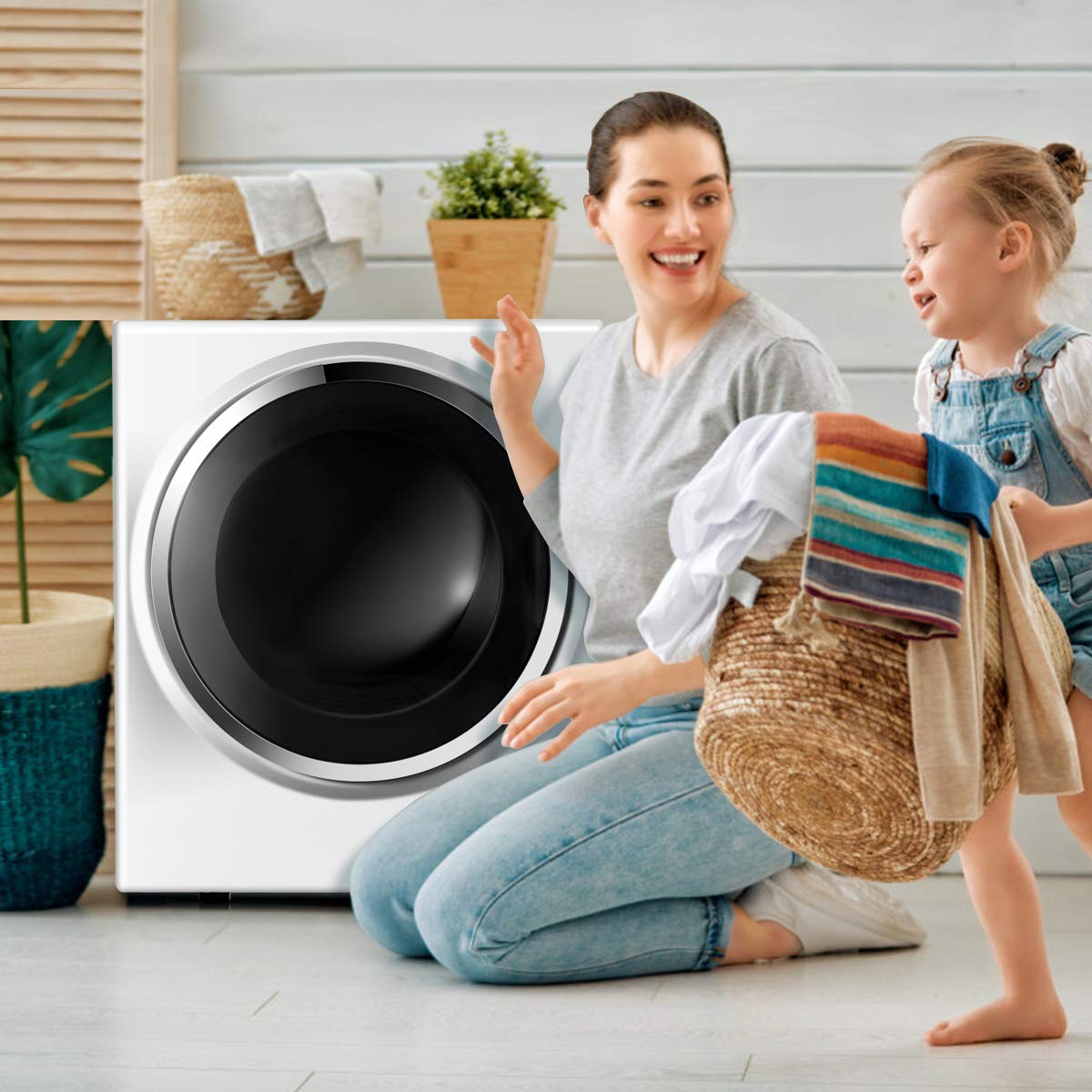 COSTWAY Compact Laundry Dryer