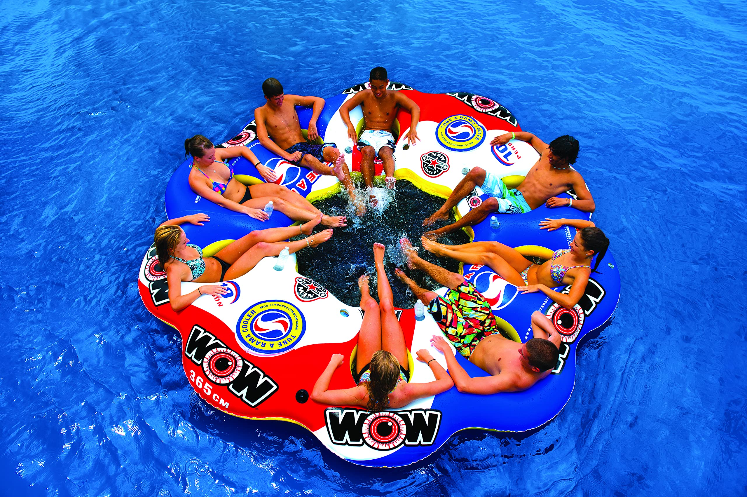 Tube A Rama Floating Island 10 Person Inflatable Floating Island