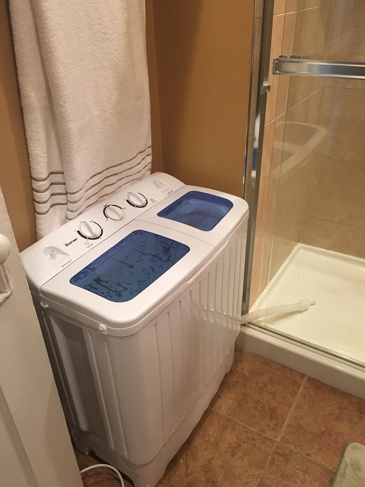Giantex Mini Compact Twin Tub Washing Machine 17.6lbs Washer