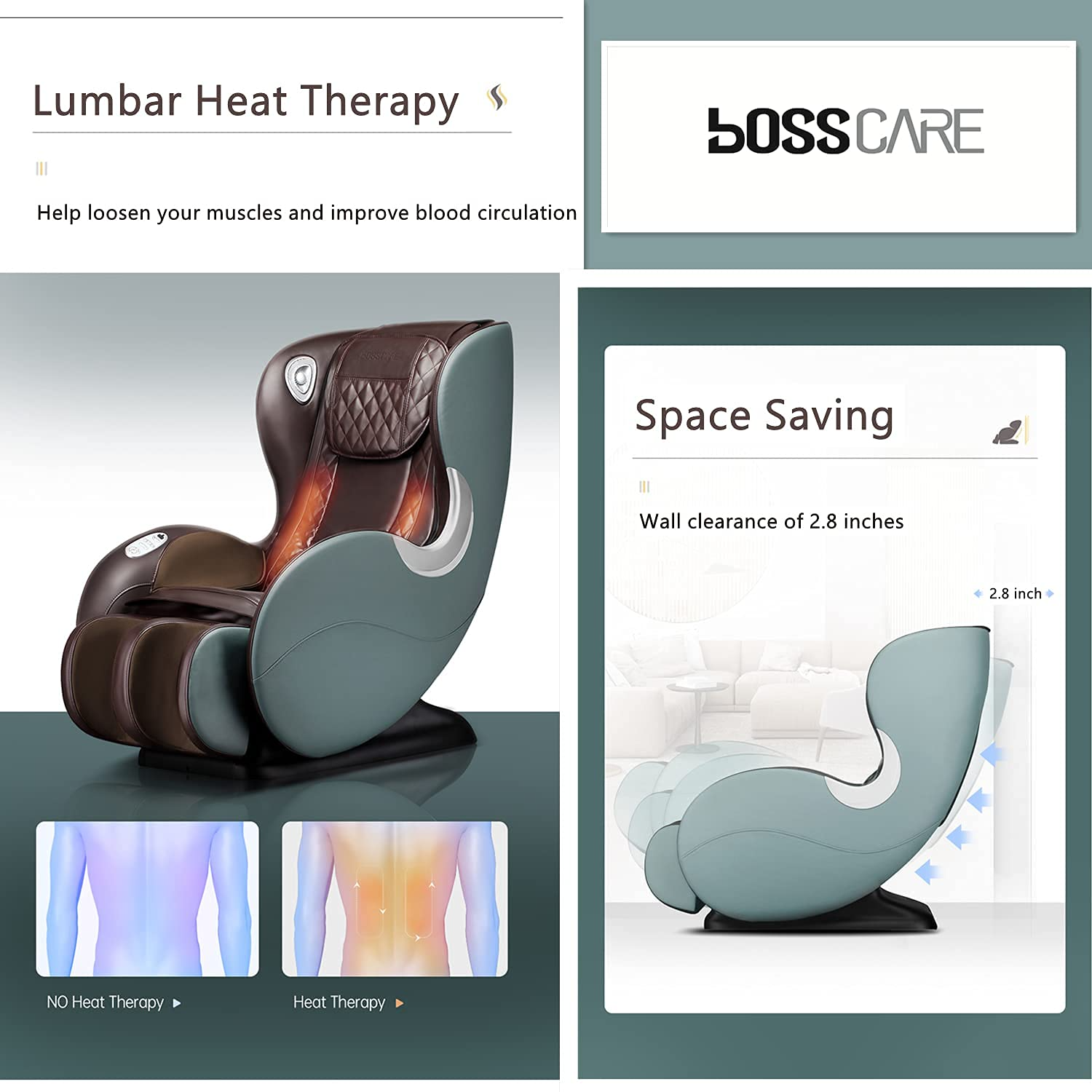 Small Massage Chairs SL Track Full Body Massage Recliner