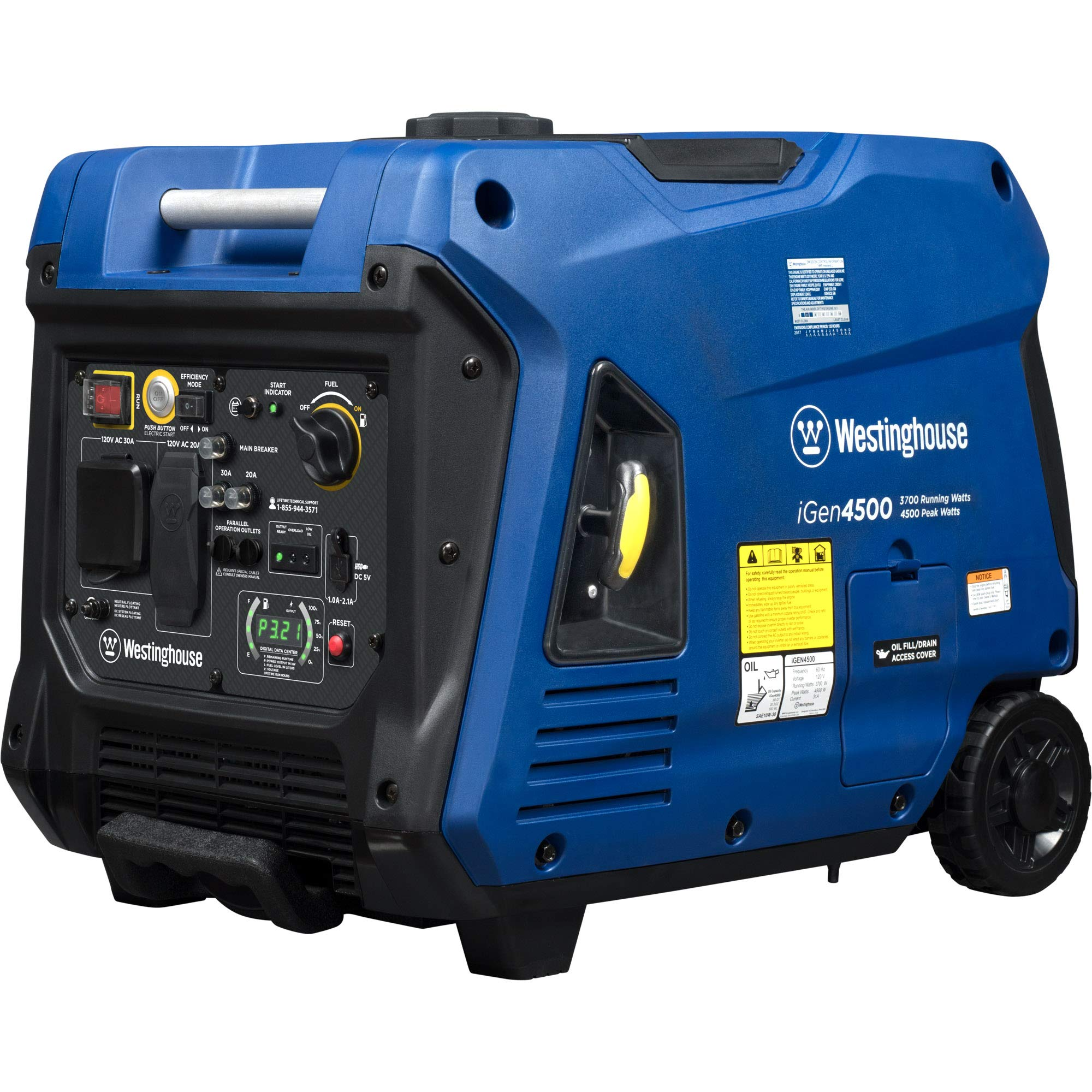 Westinghouse 4500 Watt Super Quiet Portable Inverter Generator