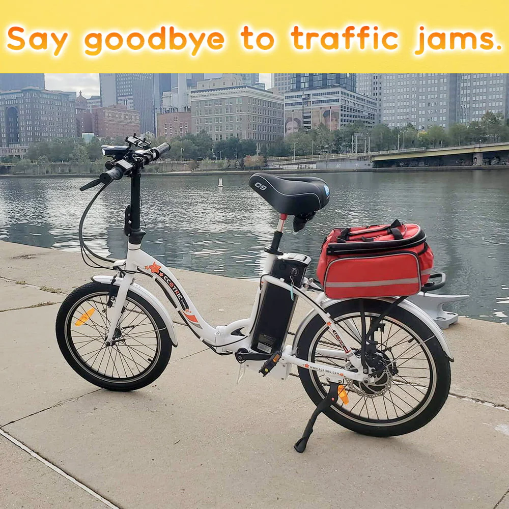 ECOTRIC E-Ride 20in Folding Electric Bike, 350W, 36V