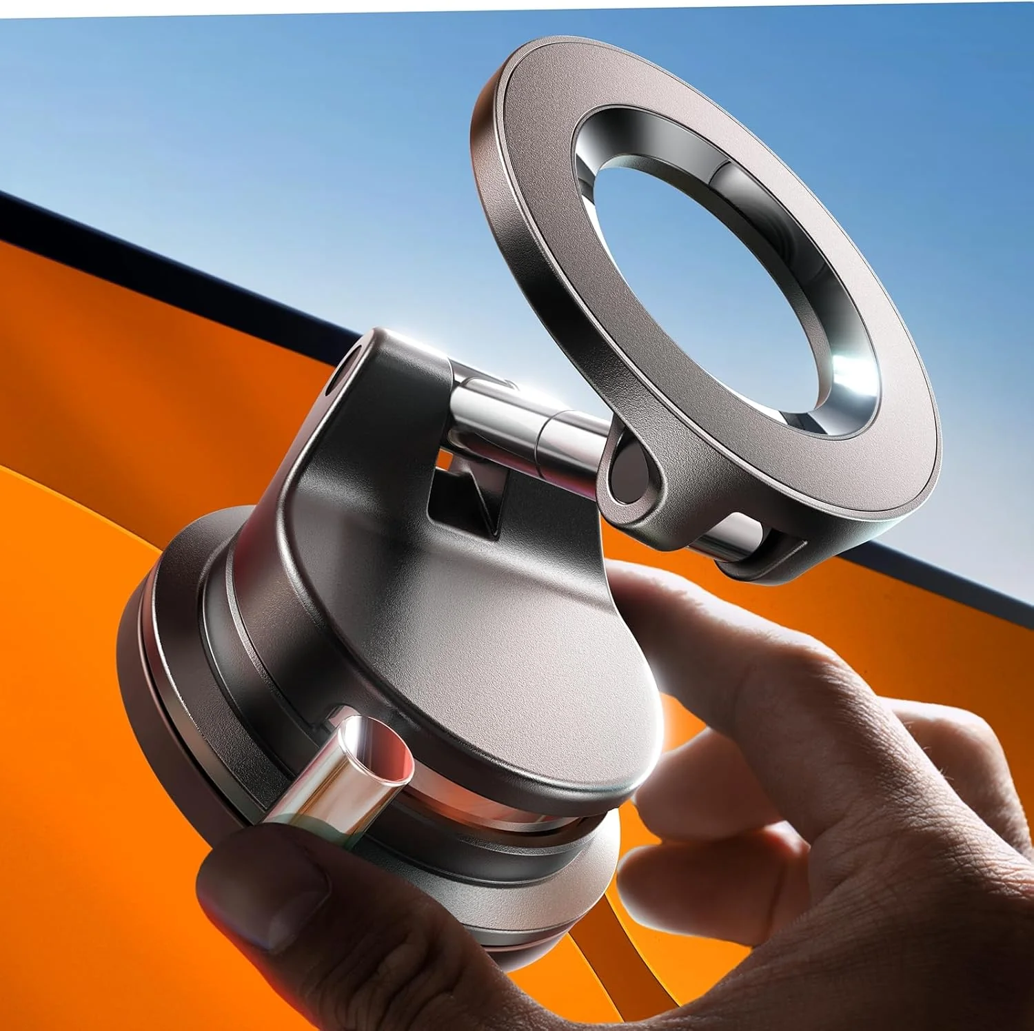 💥Save 30% 🔥360° Adjustable Suction Cup Magnetic Phone Holder