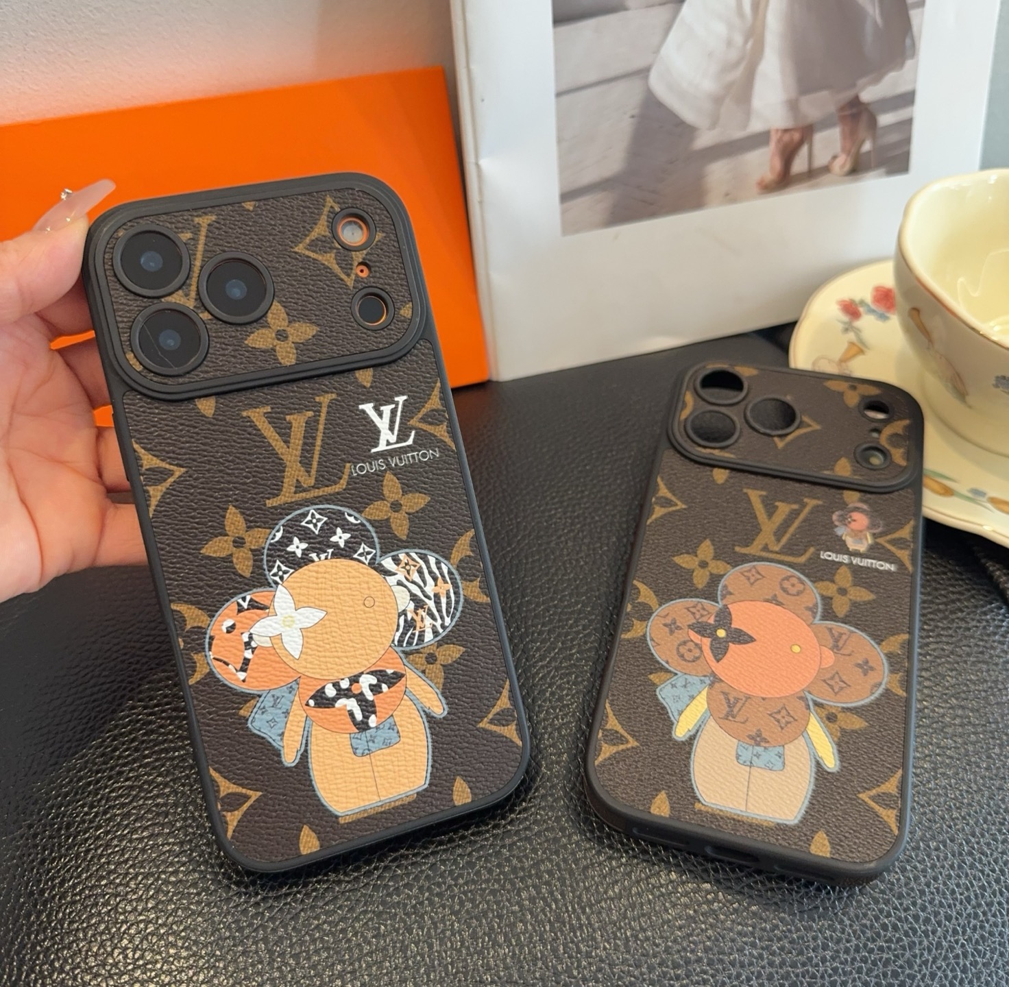 Louis Vuitton Monogram Cartoon Vivienne Doll Luxury Phone Case