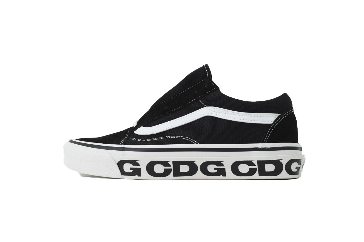 CDG x Vans OG Old Skool LX Sidewall Black