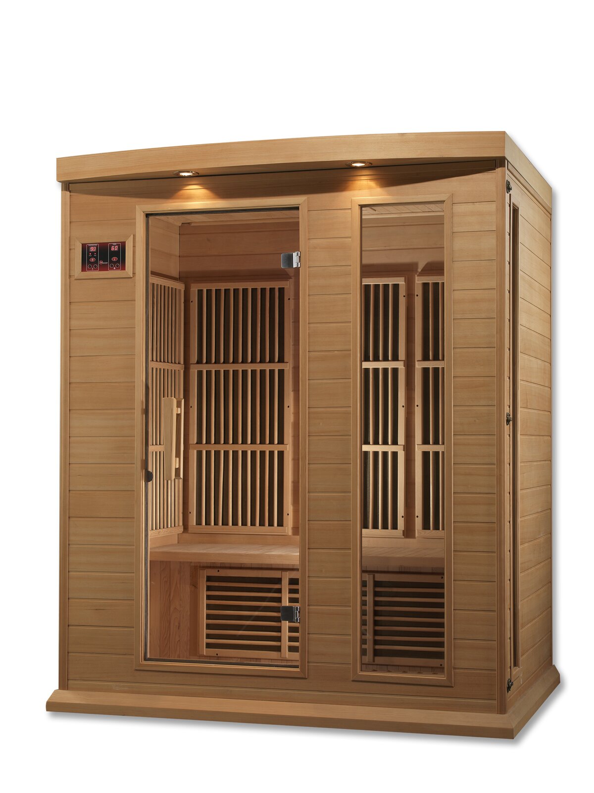 Dynamic Infrared 3 - Person Indoor FAR Infrared Sauna in Hemlock