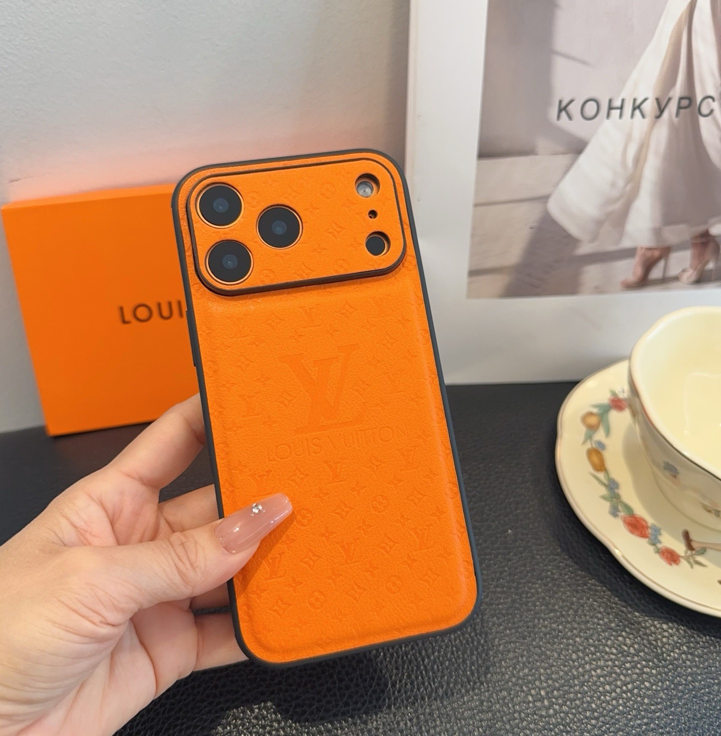 LV Leather Phone Case | Precise Cutouts & Full Edge Protection