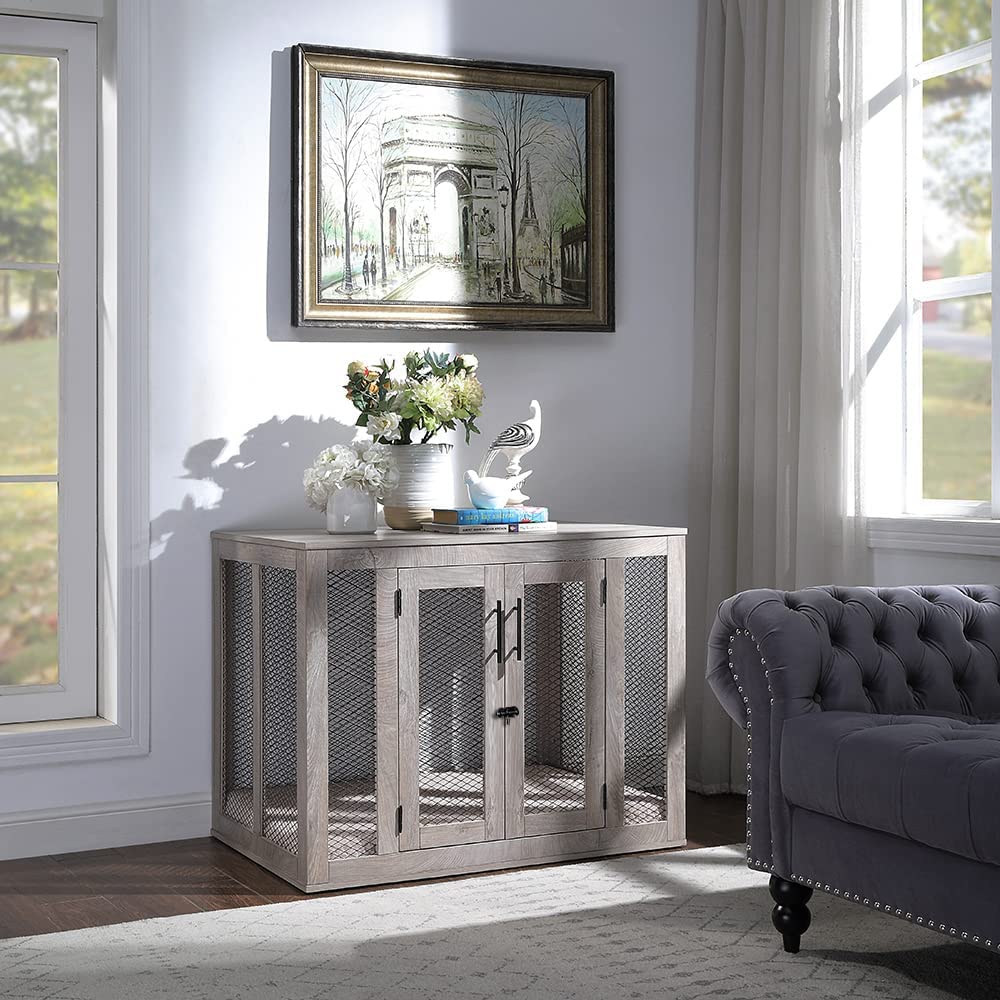 Dog Crate with Cushion & Tray