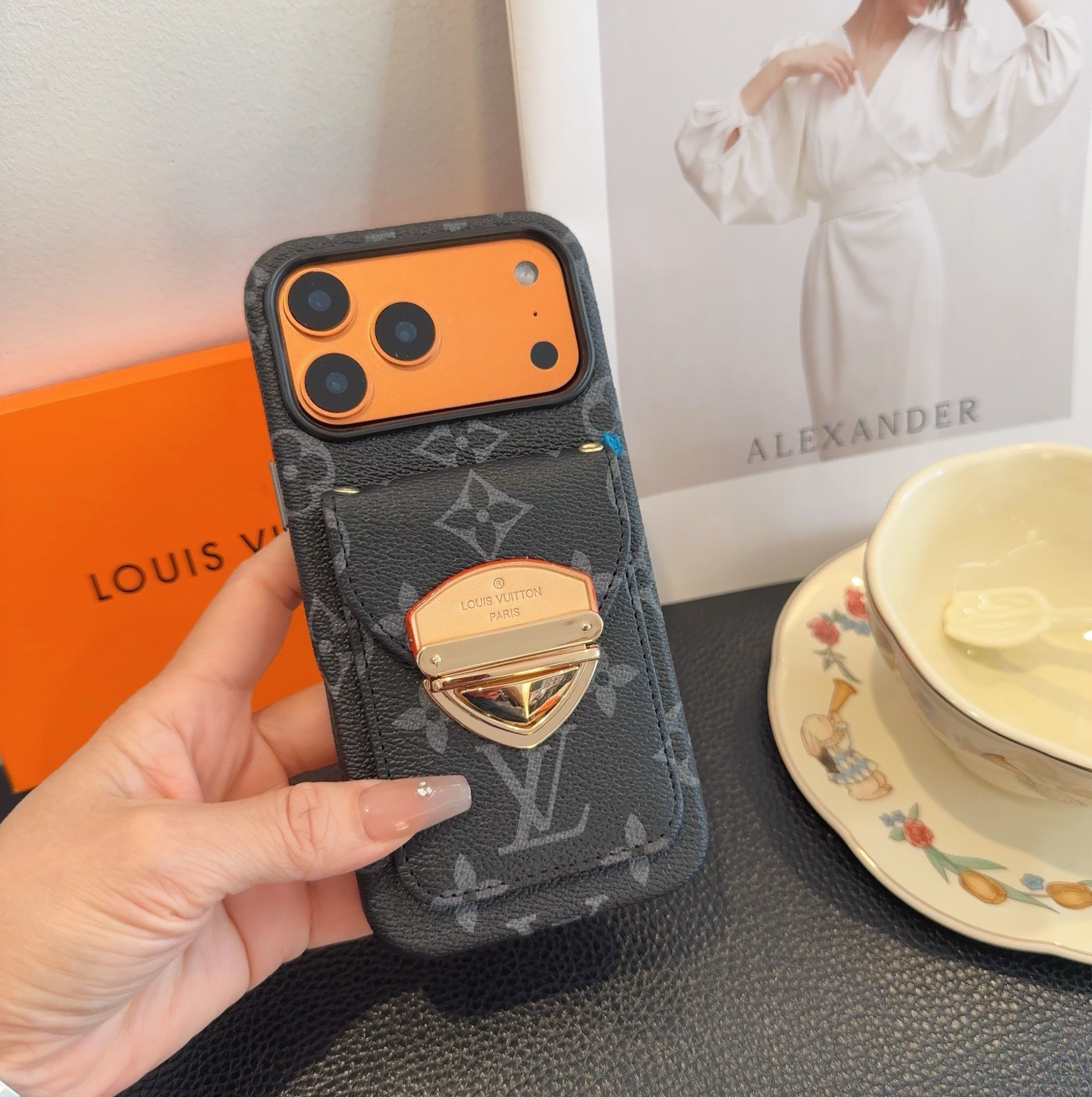 LV Classic Monogram Card Holder Phone Case