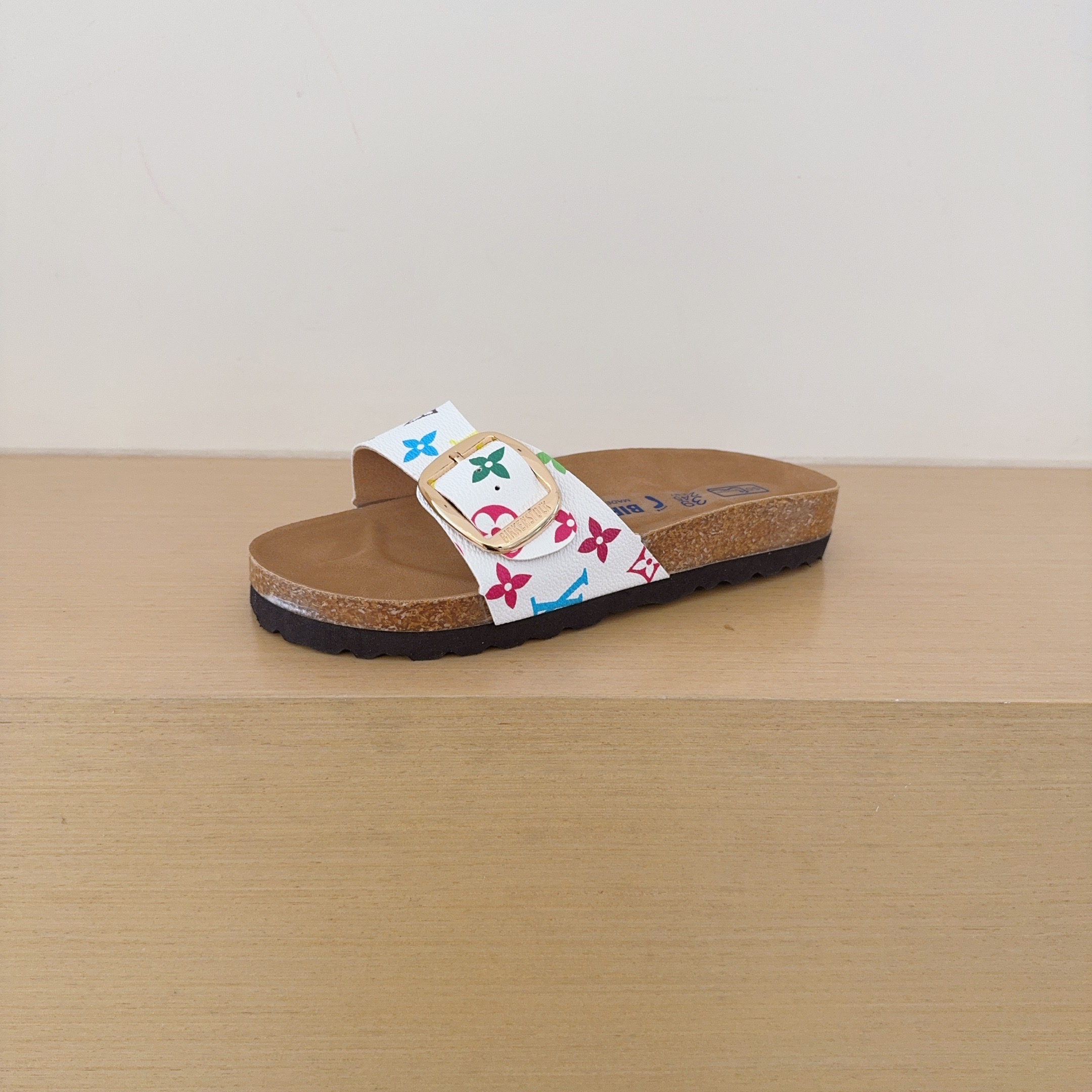 Birken-Style Big-Buckle Sandals