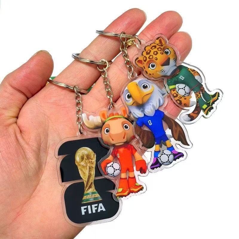 2026 World Cup mascot keychain