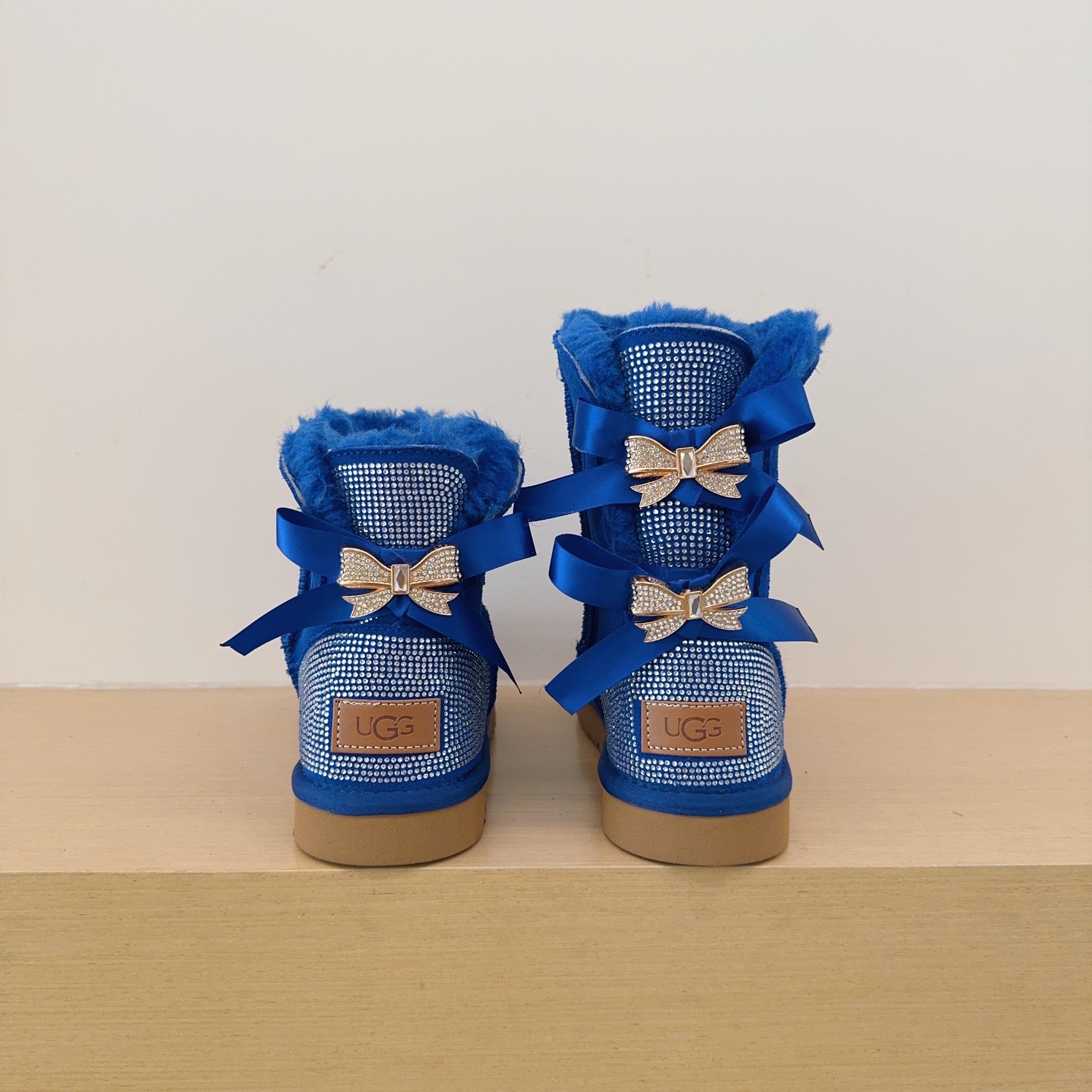 UGG Kids 78 Single Ribbon Rhinestone Shoes