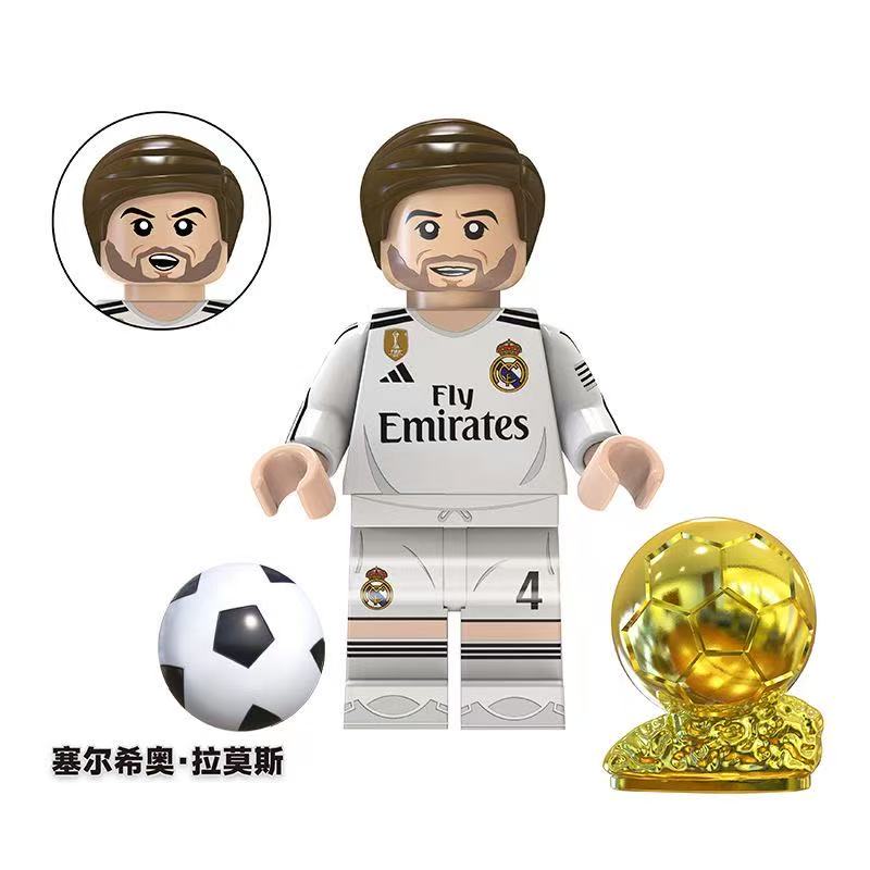 Football star building block toys