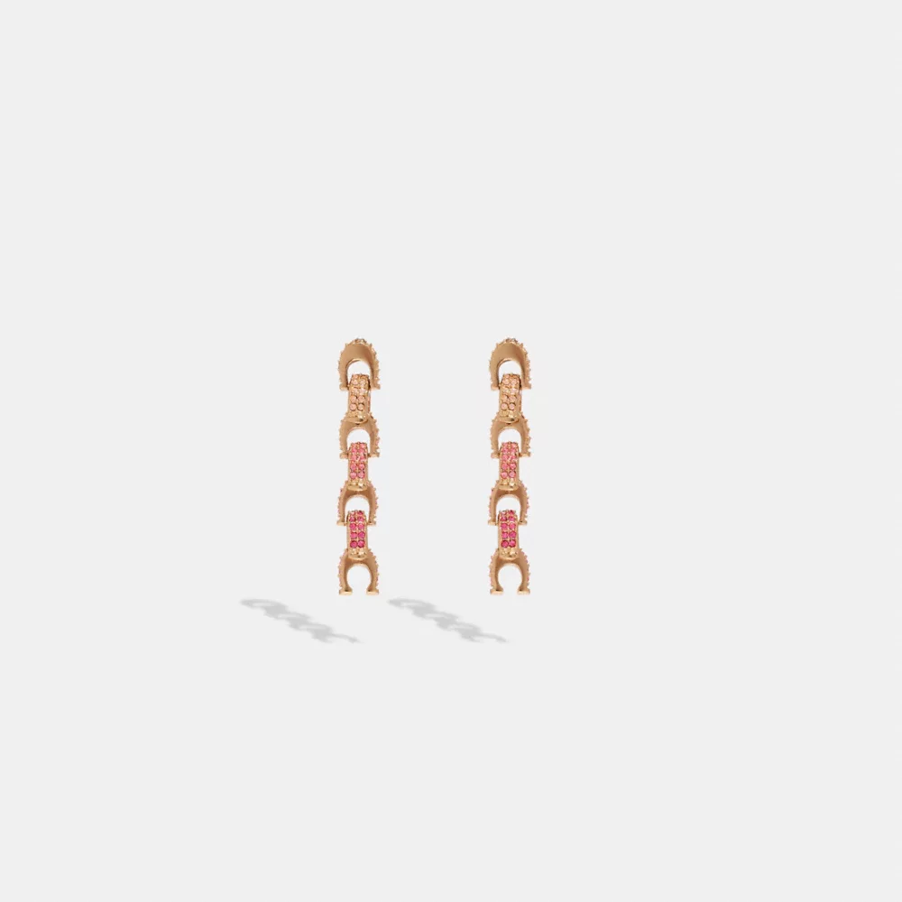 COAthtCH Pavé Signature Drop Earrings