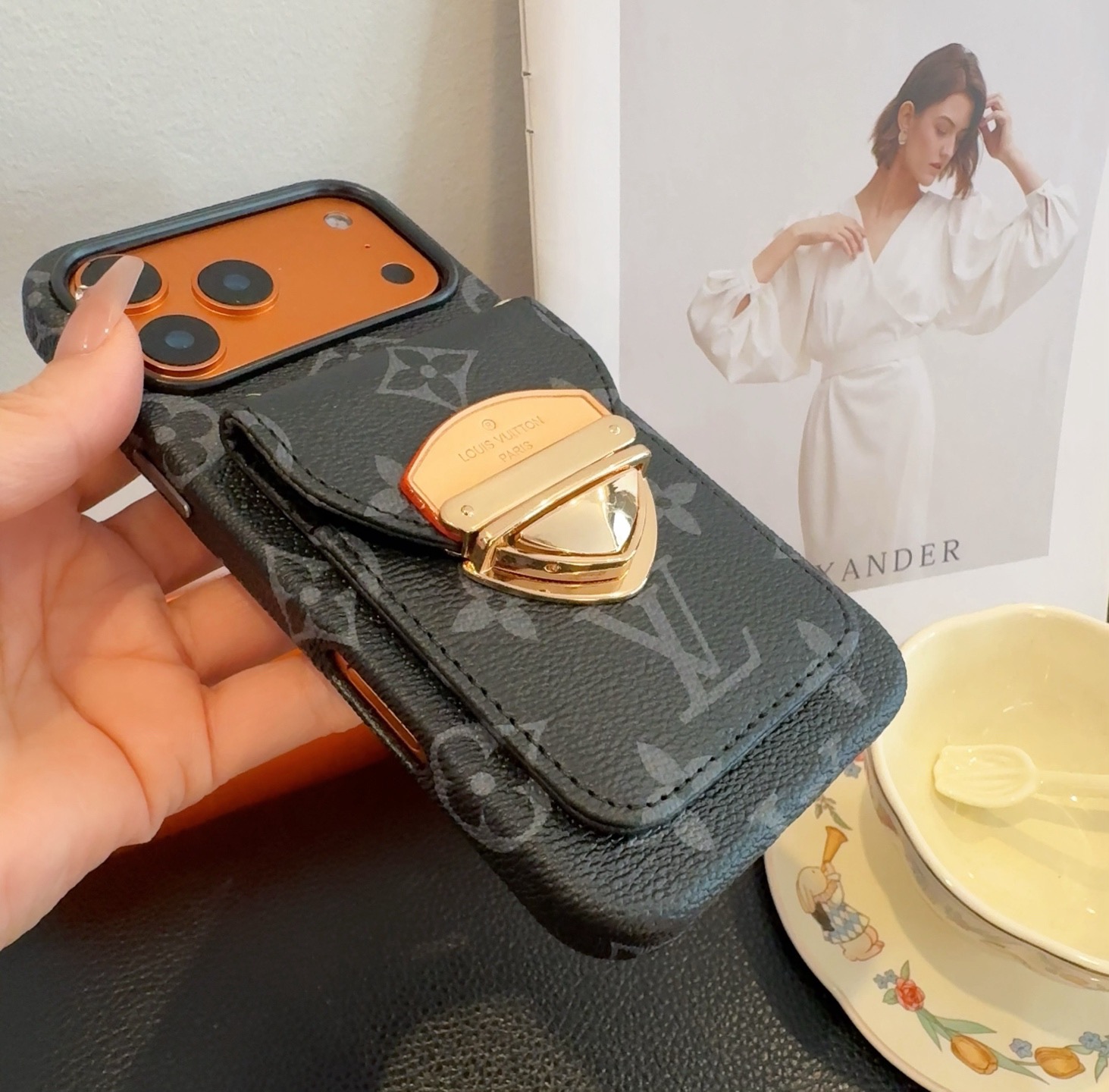 LV Classic Monogram Card Holder Phone Case