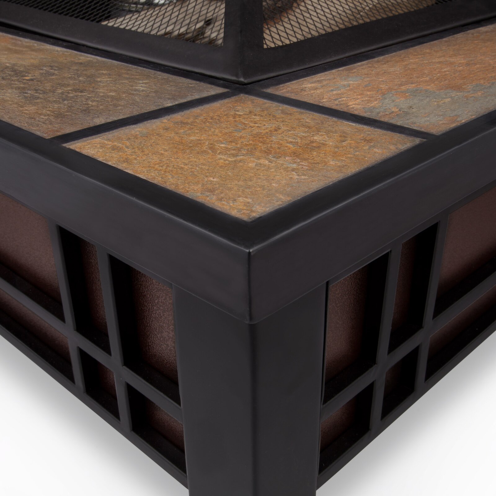 Morrison 17.9'' H x 33.6'' W Steel Fire Pit Table