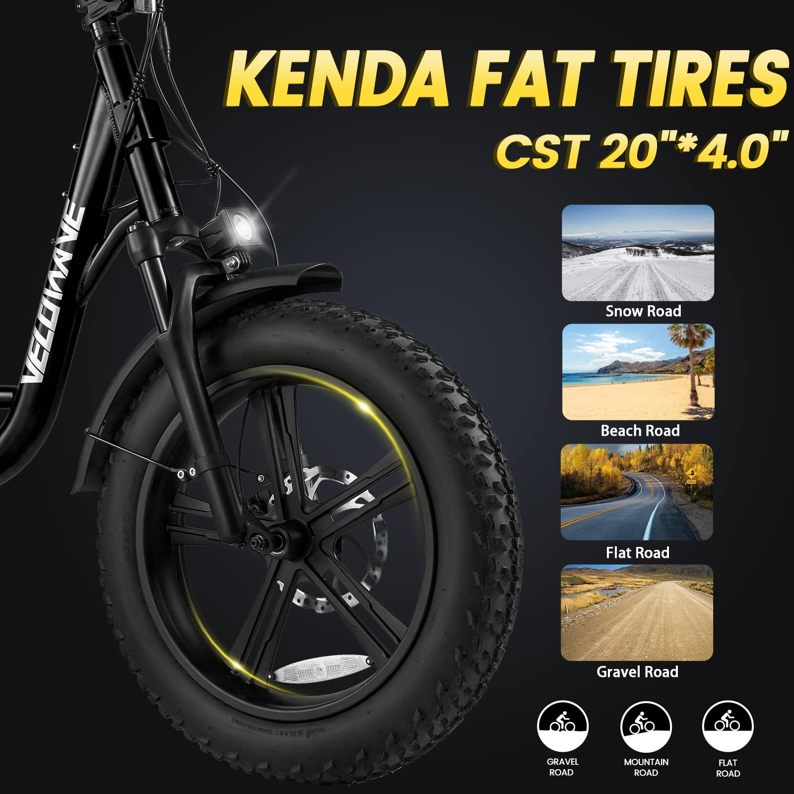 VELOWAVE Prado S 750W Fat Tire Electric Bike for Adults