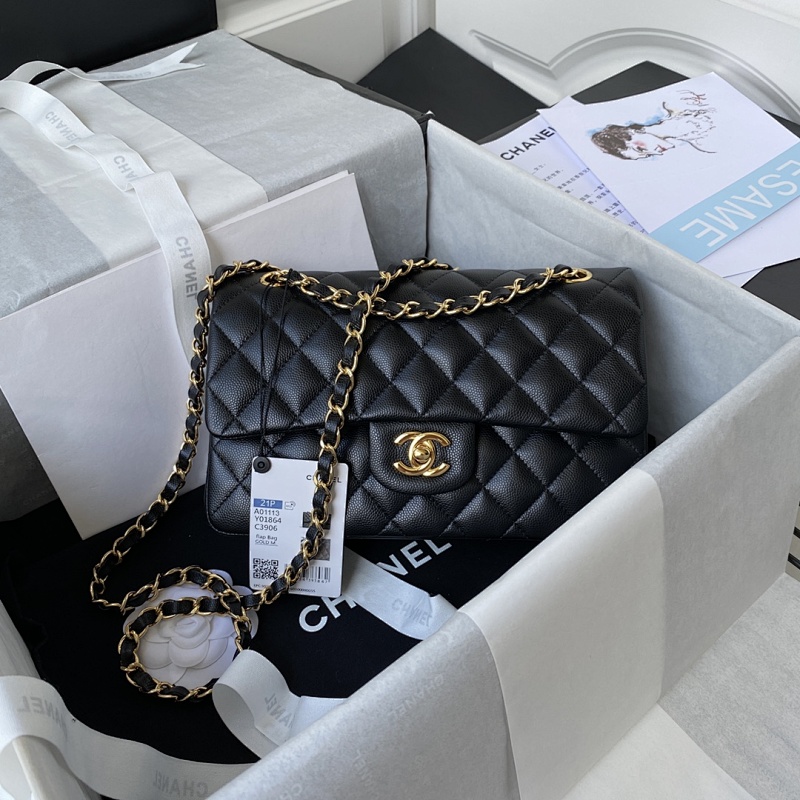 Chanel A01113 Black Chain Classic Flap Bag
