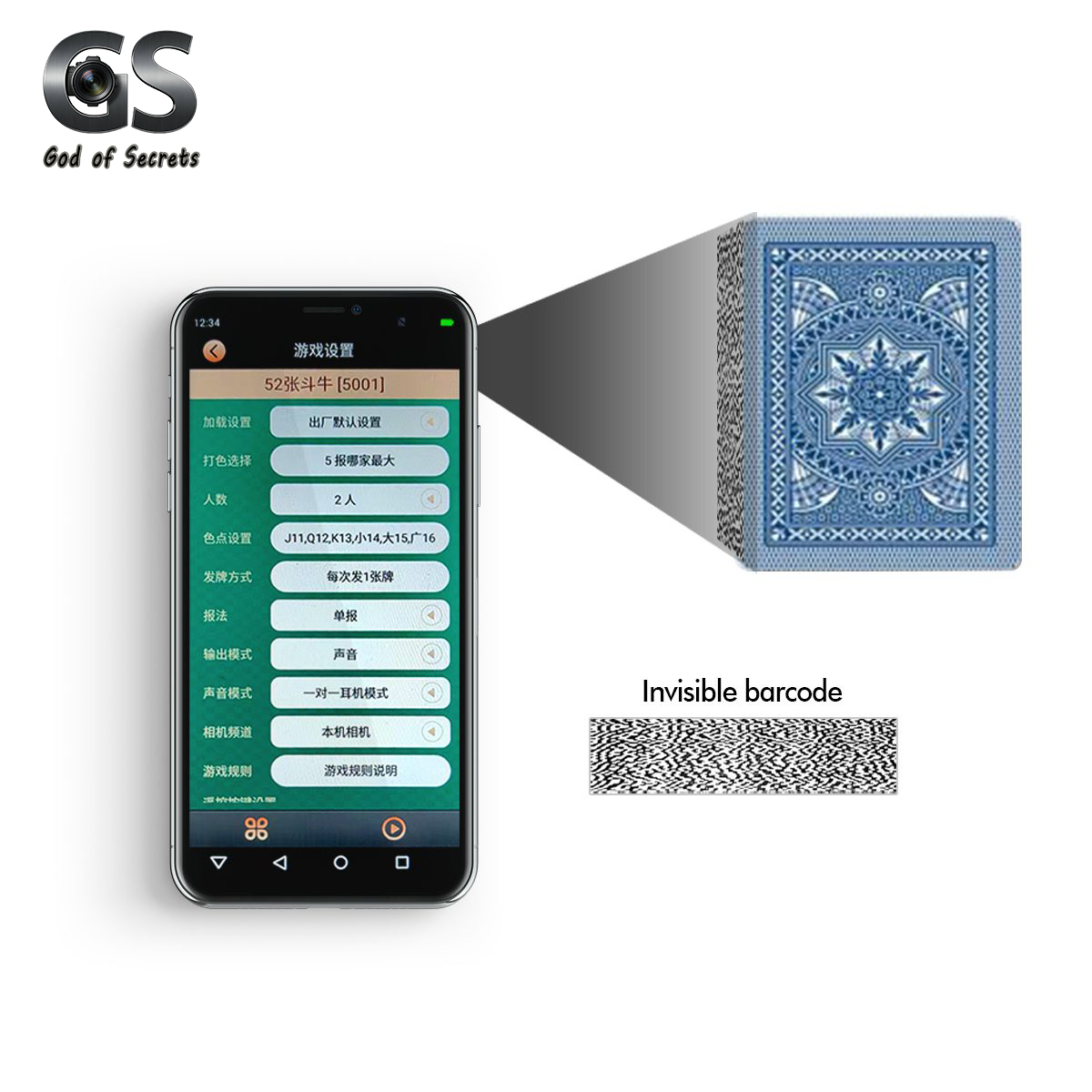 Modiano Cristallo Barcode Invisible Marked Decks Poker for Scanning Poker Camera & Poker Analyzer