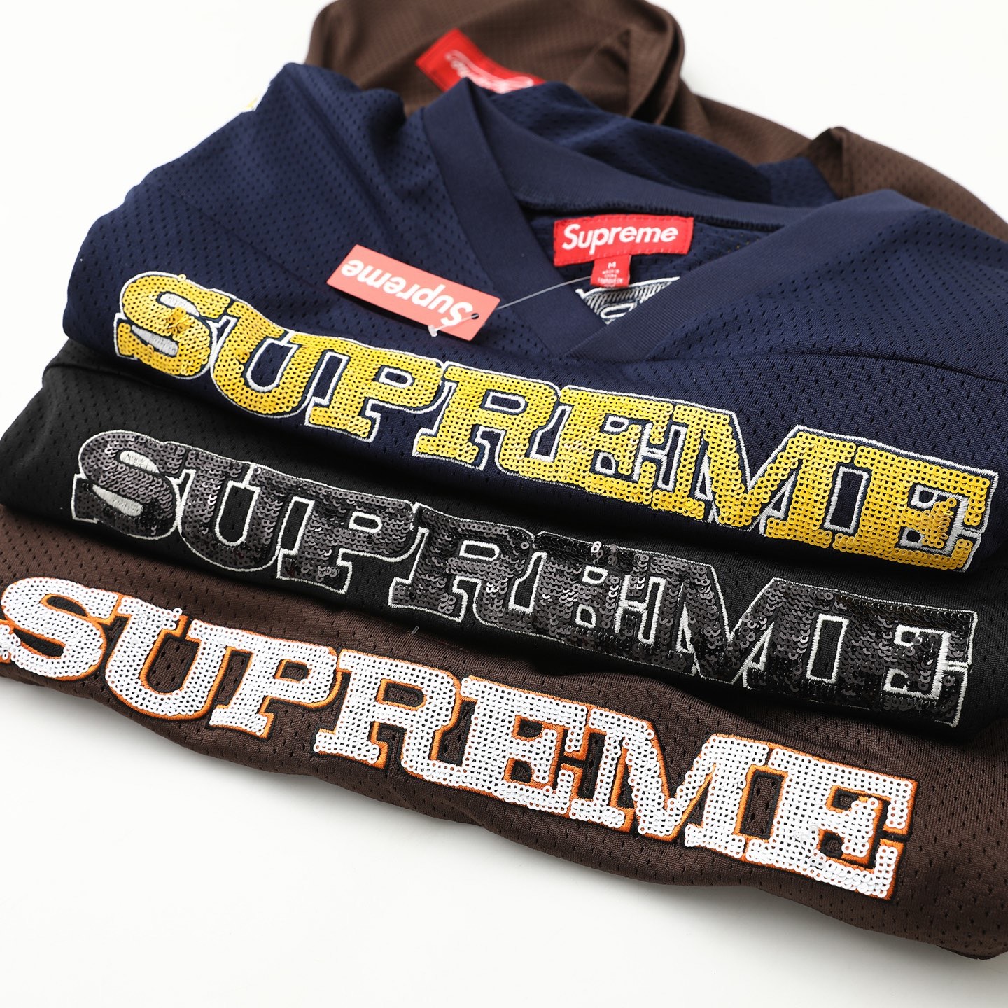 Supreme FW25 WEEK5 Sequin Football Jersey