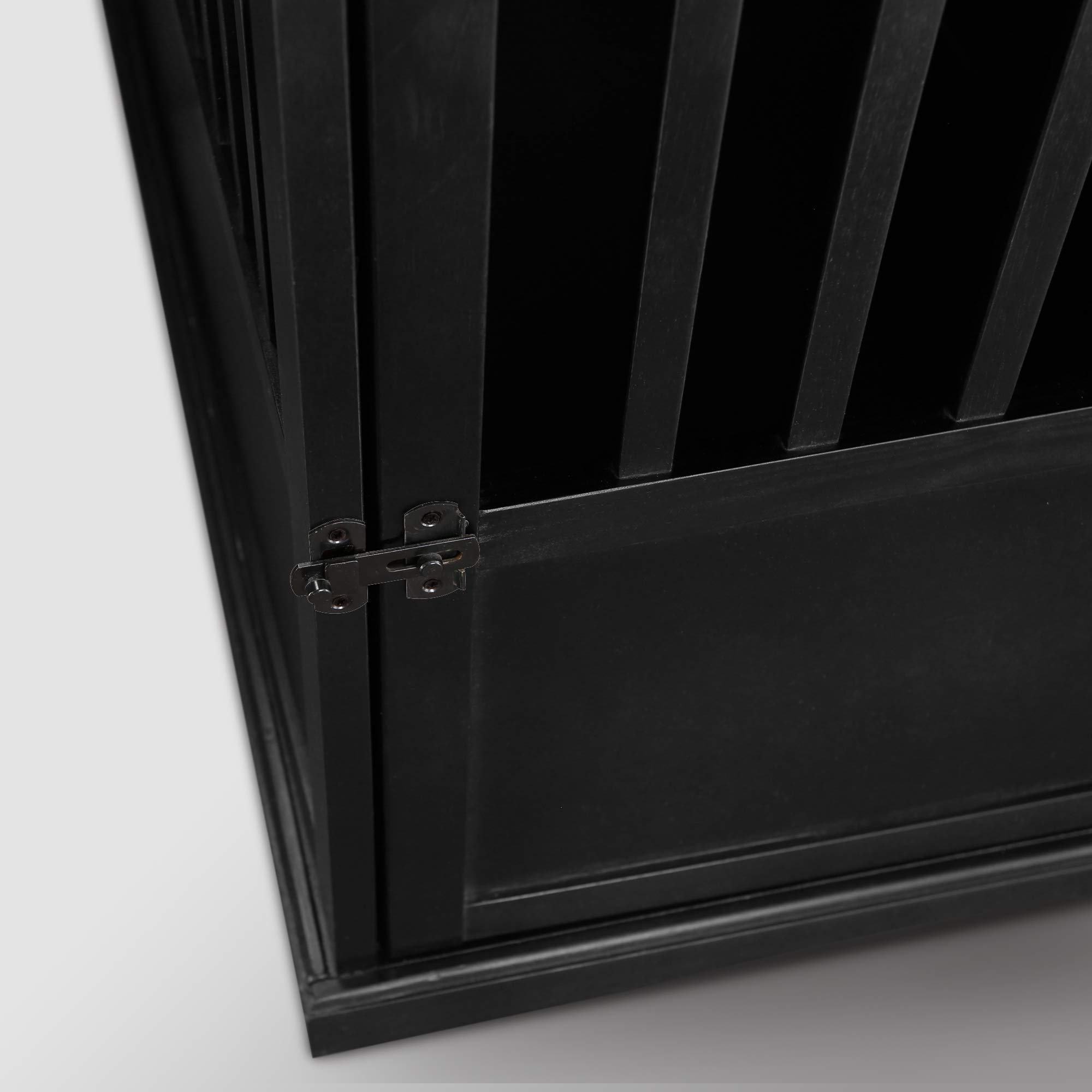 Wooden Large Pet Crate, Black