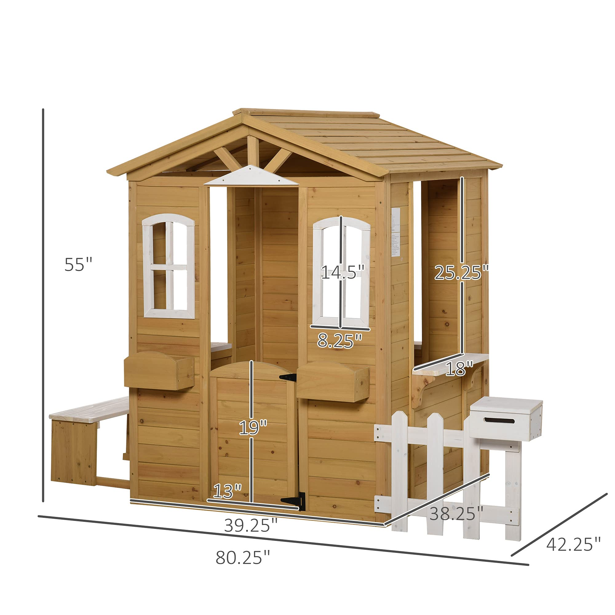 【Baby&Kids】Outdoor 【Baby&Kids】 Playhouse for Kids Wooden Cottage