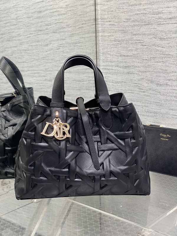 Dior Toujours Tote Bag Medium Black Motif