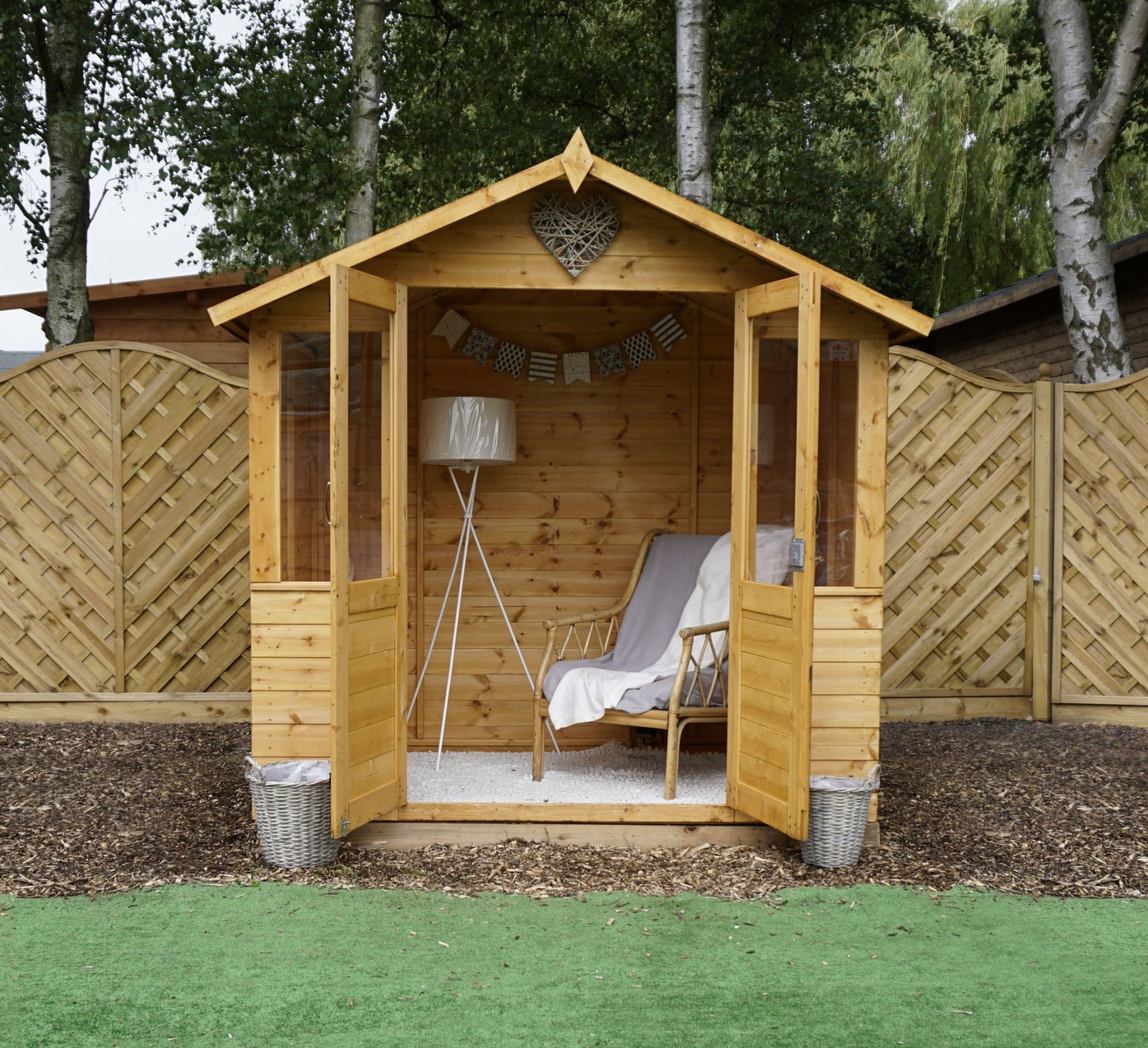 7x5 Summerhouse with Half Glazed Doors
