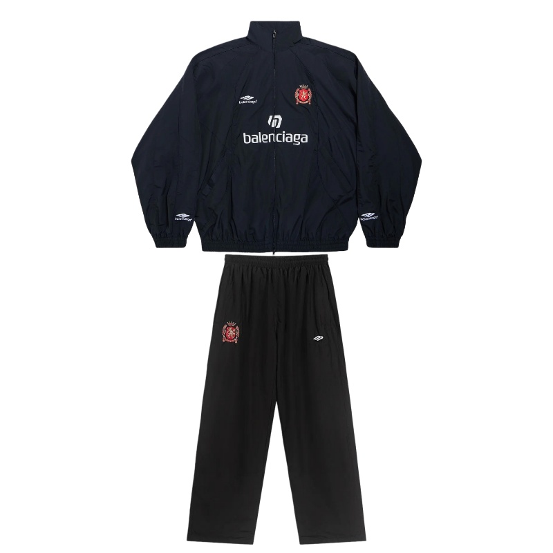 Balenciaga Paris Soccer Tracksuit Jacket + Balenciaga Soccer Tracksuit Pants Set