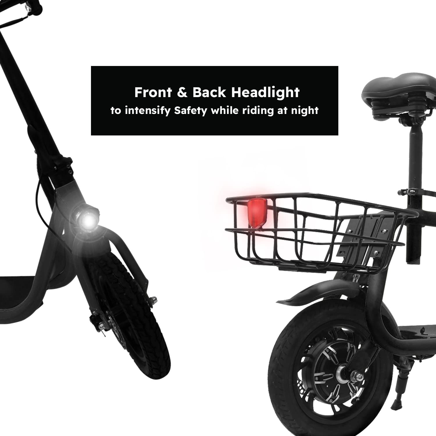 Electric Scooter for Adults - Foldable Scooter with Seat