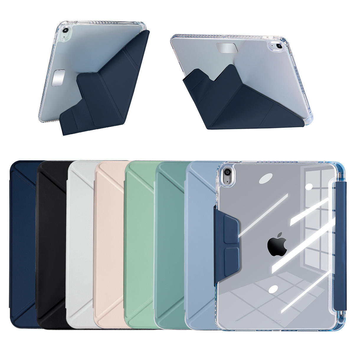 iPad 10 Gen Protective Case Leather - back view
