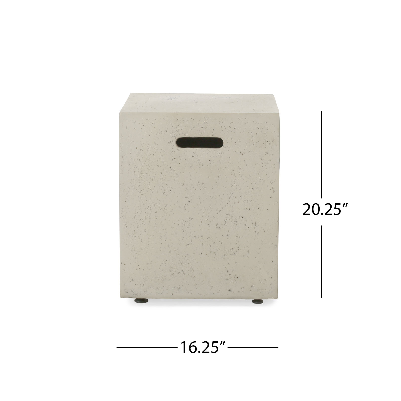 Belle 15'' H x 56'' W Concrete Propane Fire Pit Table